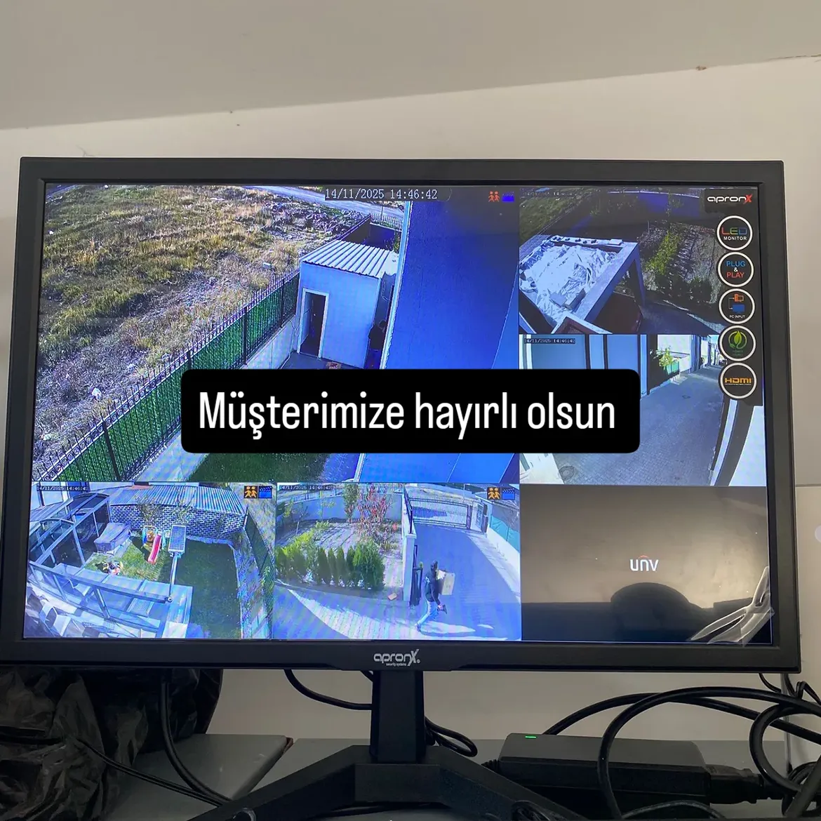 Tamamlanan villa kamera sistemi kurulumu
